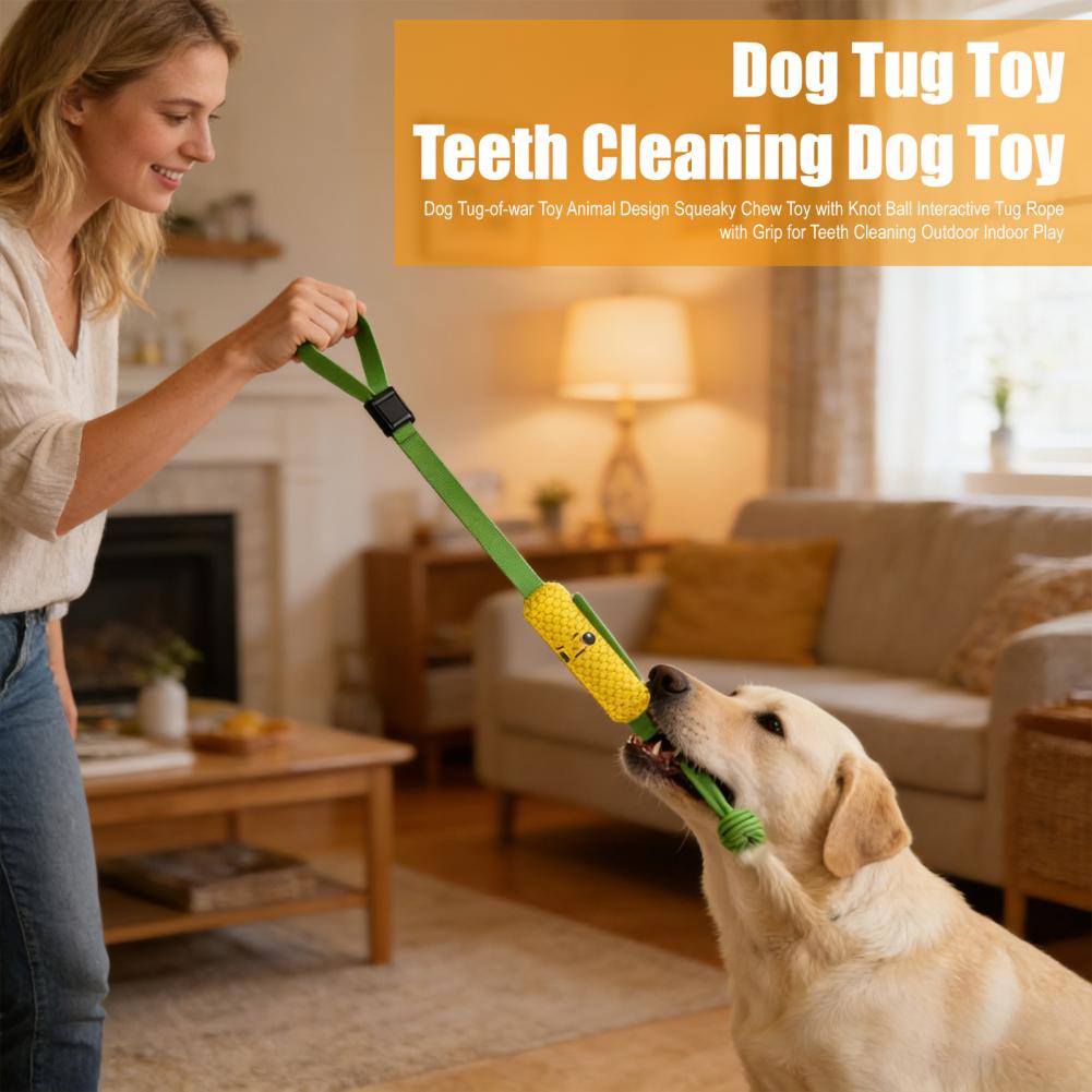 Suction Cup Dog Tug Toy - Mainan Tali Tarik Hiu dengan Suction