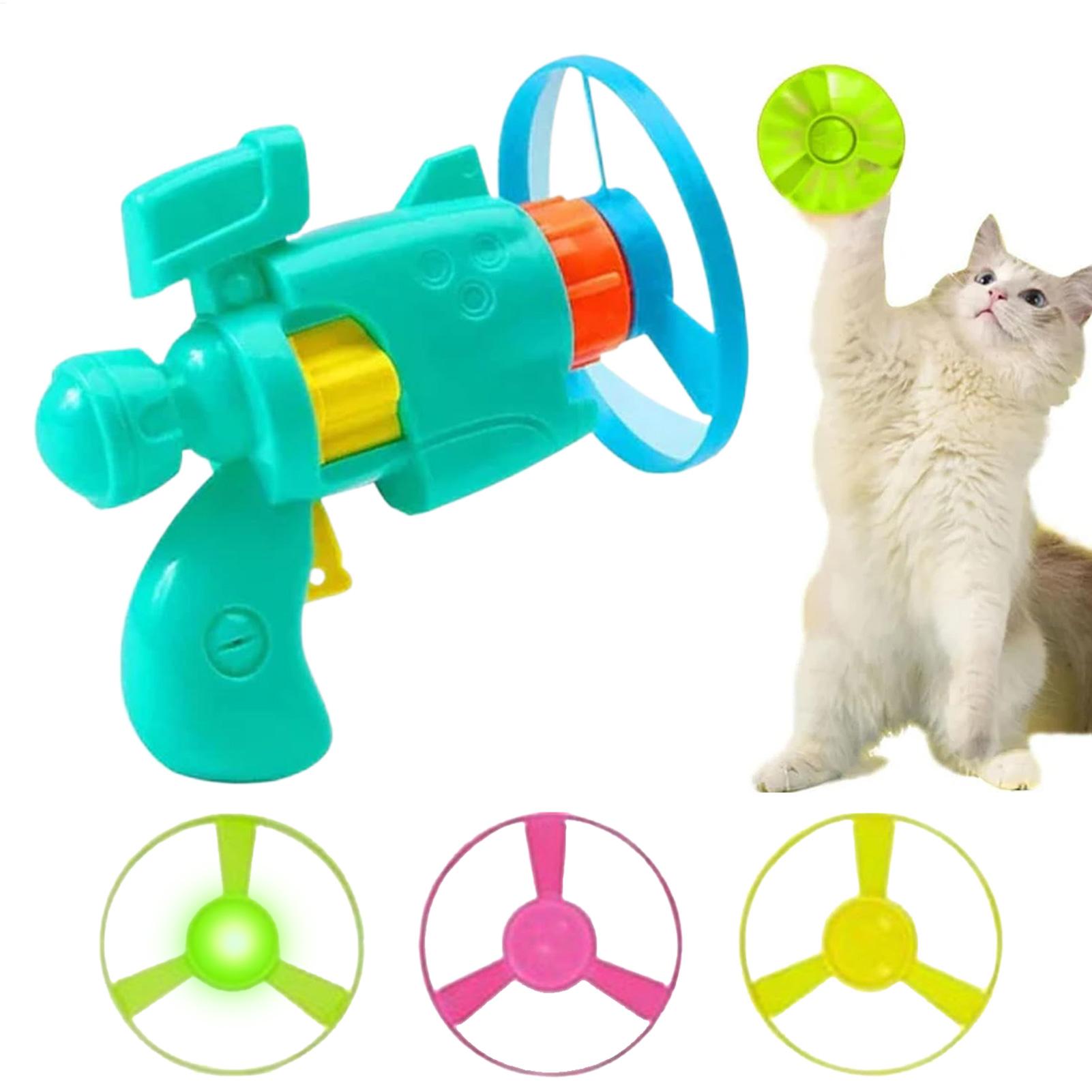 Flying Disc Dog Training Toy - Pistol Piring Terbang Interaktif Kucing Cakram