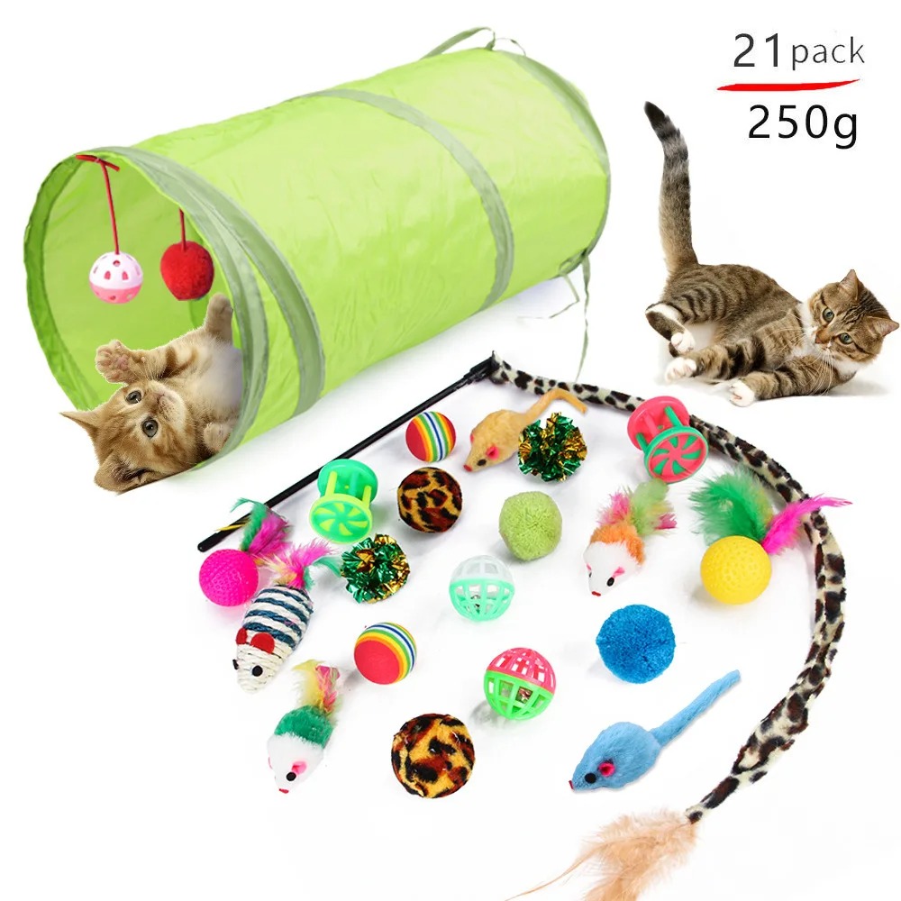 Catnip Interactive Plush Mouse - Paket Mainan Interaktif Kucing Penghilang Kebosanan,