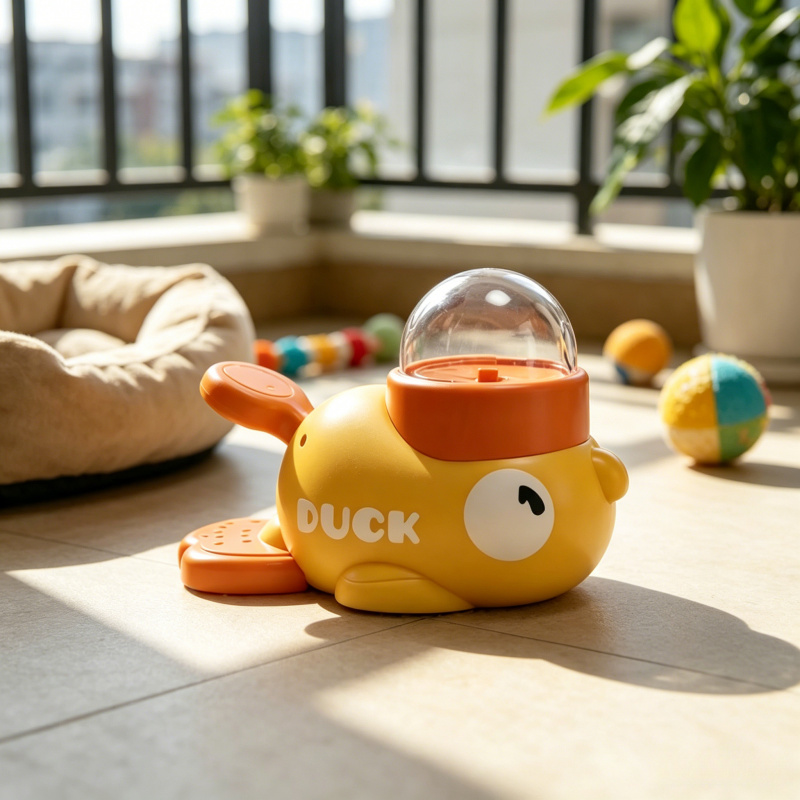 Dog Puzzle Feeder Toy - Mainan Interaktif Anjing 2-in-1, Pengumpan Lambat