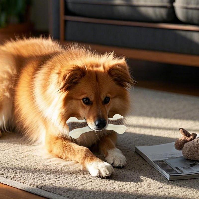 Teeth Cleaning Dog Chew Bone - Mainan Tulang Anjing Pembersih Gigi Interaktif