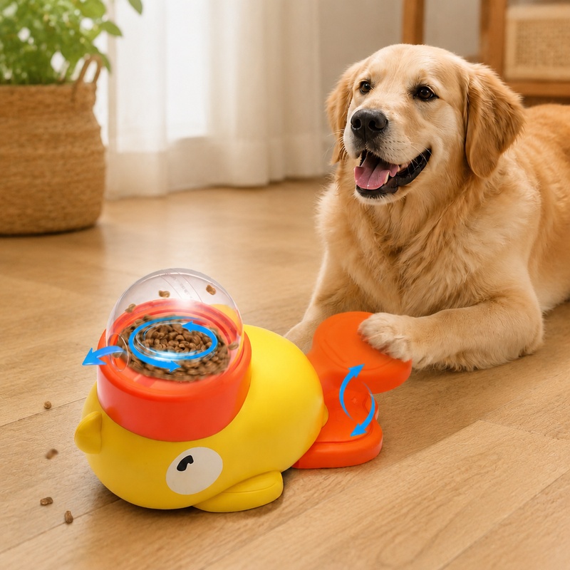 Dog Puzzle Feeder Toy - Mainan Pelatih Hewan Peliharaan Interaktif dengan
