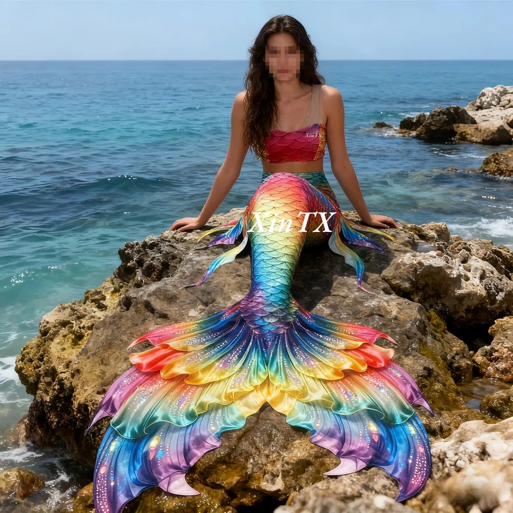 Aquarium - Baju renang ekor putri duyung berwarna