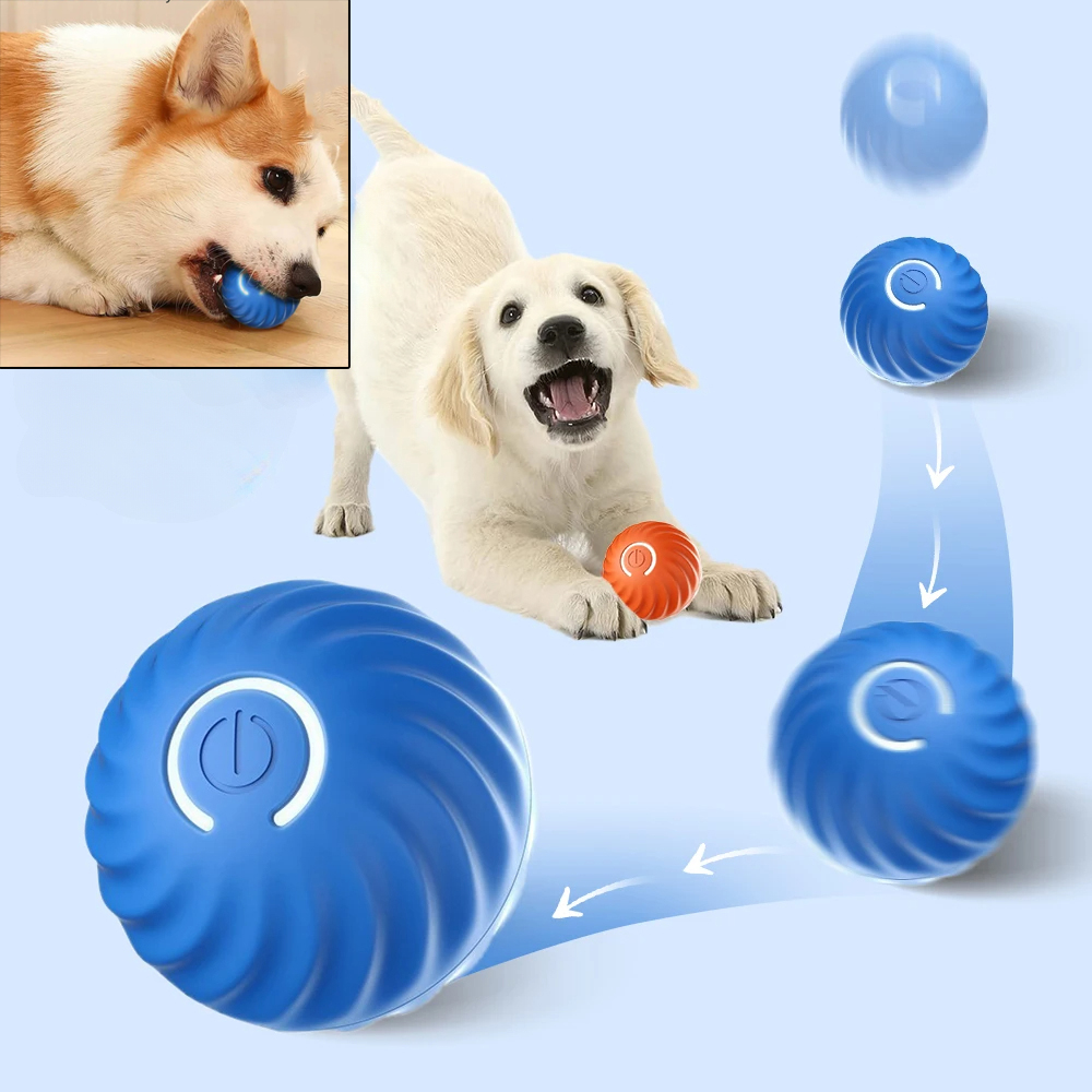 Suction Cup Dog Tug Toy - Bola Mainan Anjing Otomatis Bergerak Melantun