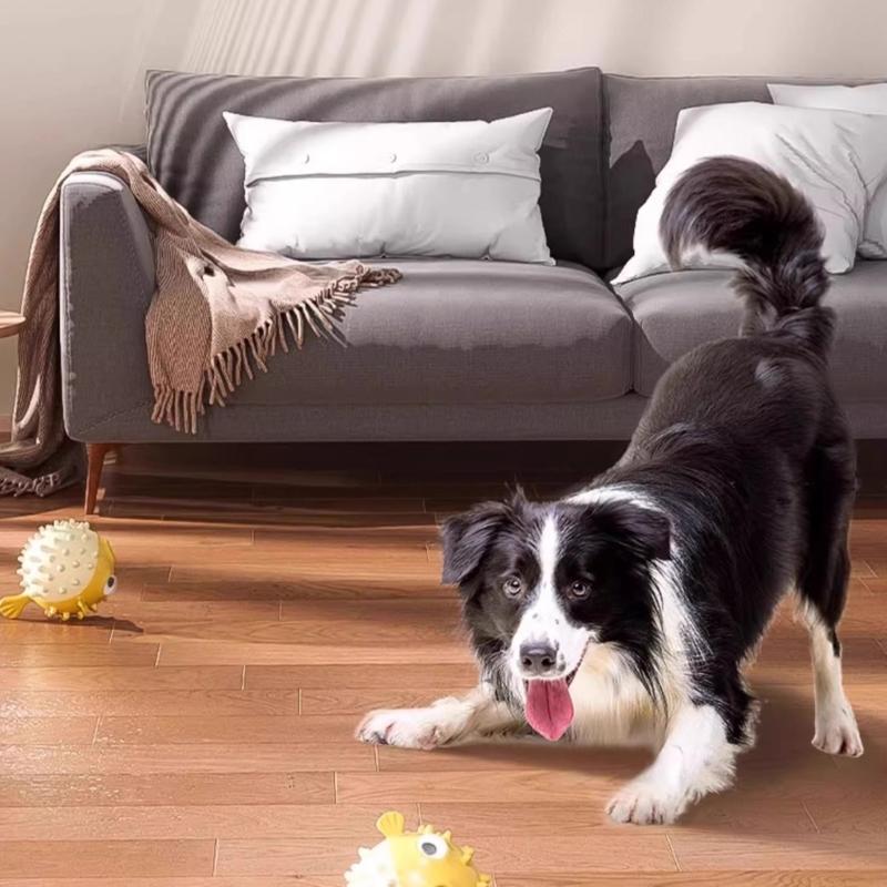 Rubber Treat Dispensing Dog Toy - Set Mainan Pengayaan Anjing Dalam Ruangan