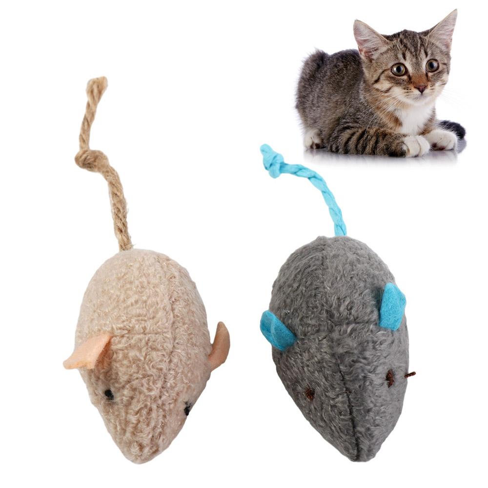 Catnip Interactive Plush Mouse - Mainan Catnip Tikus Palsu Mewah Anak
