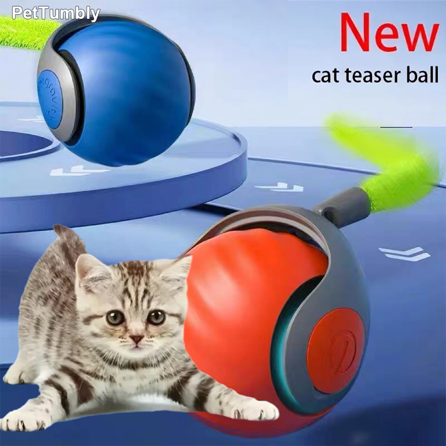 Automatic Moving Dog Ball - Bola Mainan Kucing Interaktif, Mainan Hewan