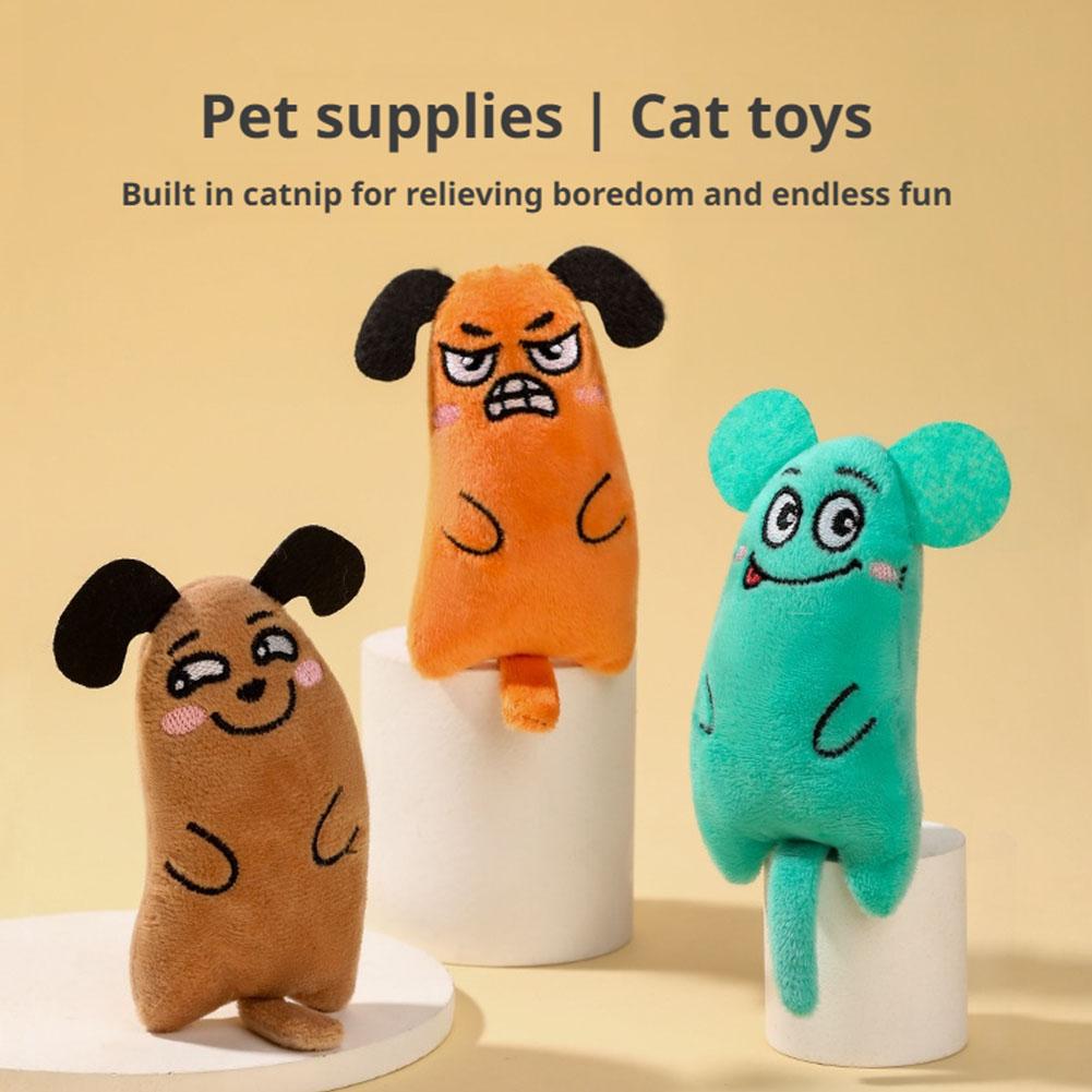 Catnip Interactive Plush Mouse - Mainan Kucing Bentuk Tikus Lucu dengan