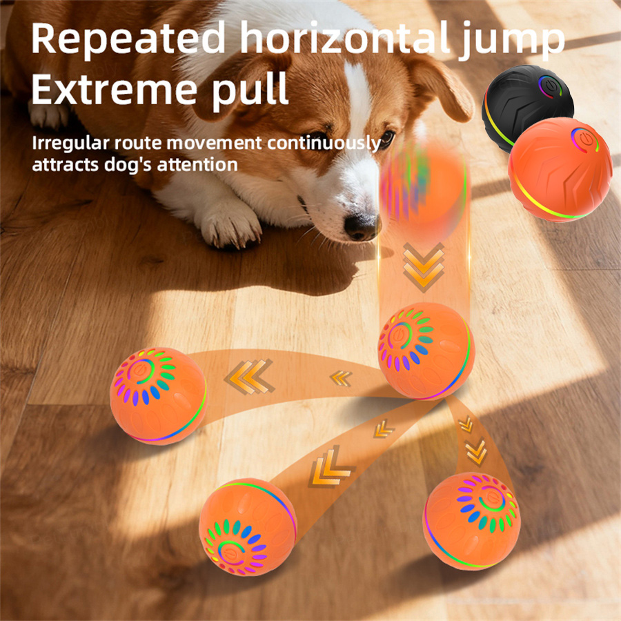 Automatic Moving Dog Ball - Mainan Bola Anjing Pintar Interaktif -