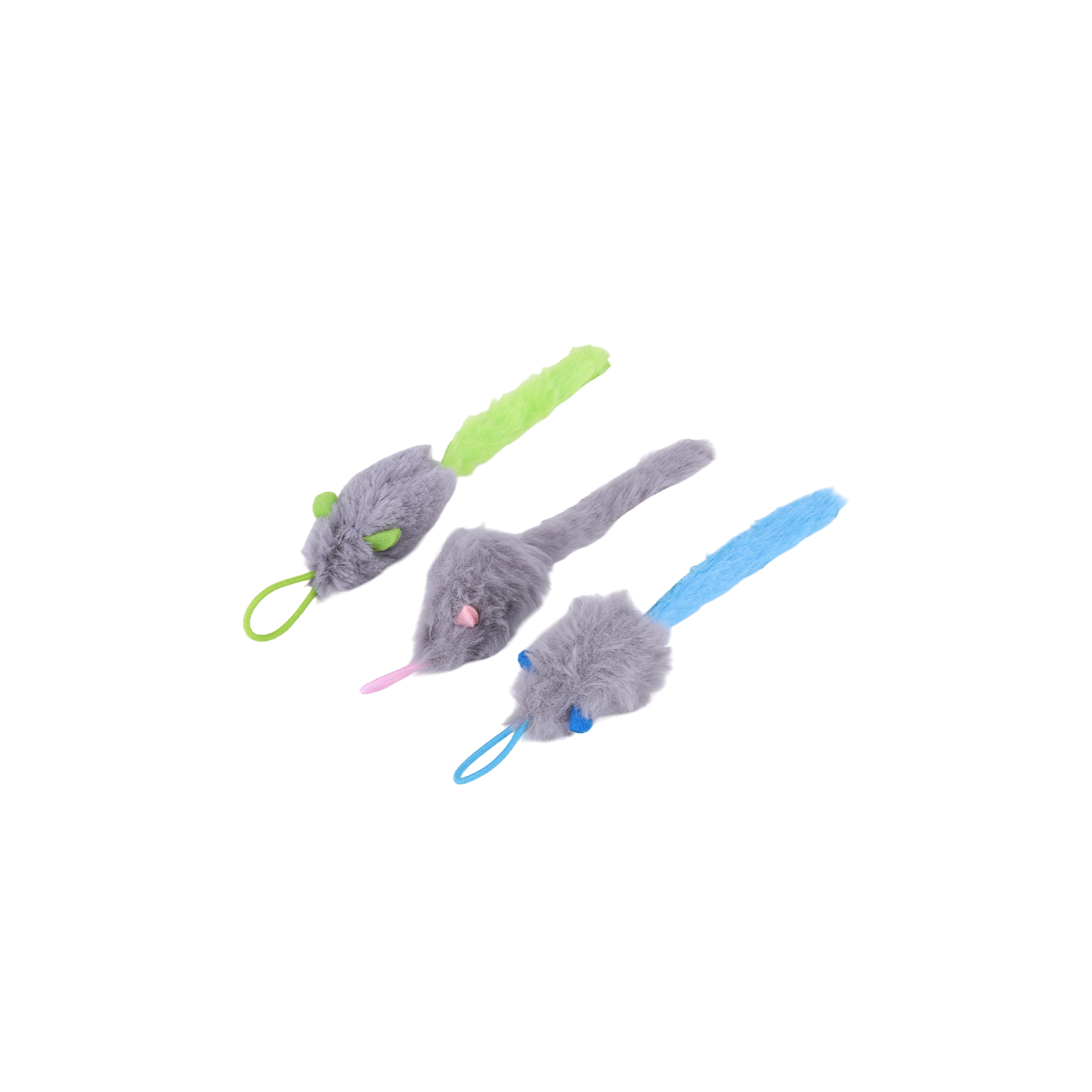 Catnip Interactive Plush Mouse - Mainan Kucing Elektronik Teaser dengan Tali