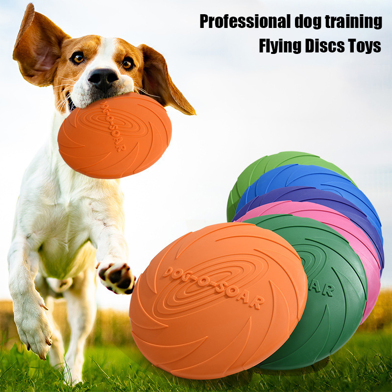 Flying Disc Dog Training Toy - Mainan Cakram Terbang Anjing Besar Bulu