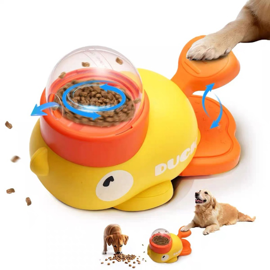 Dog Puzzle Feeder Toy - Mainan Anjing Interaktif 2-in-1 Dispenser Makanan