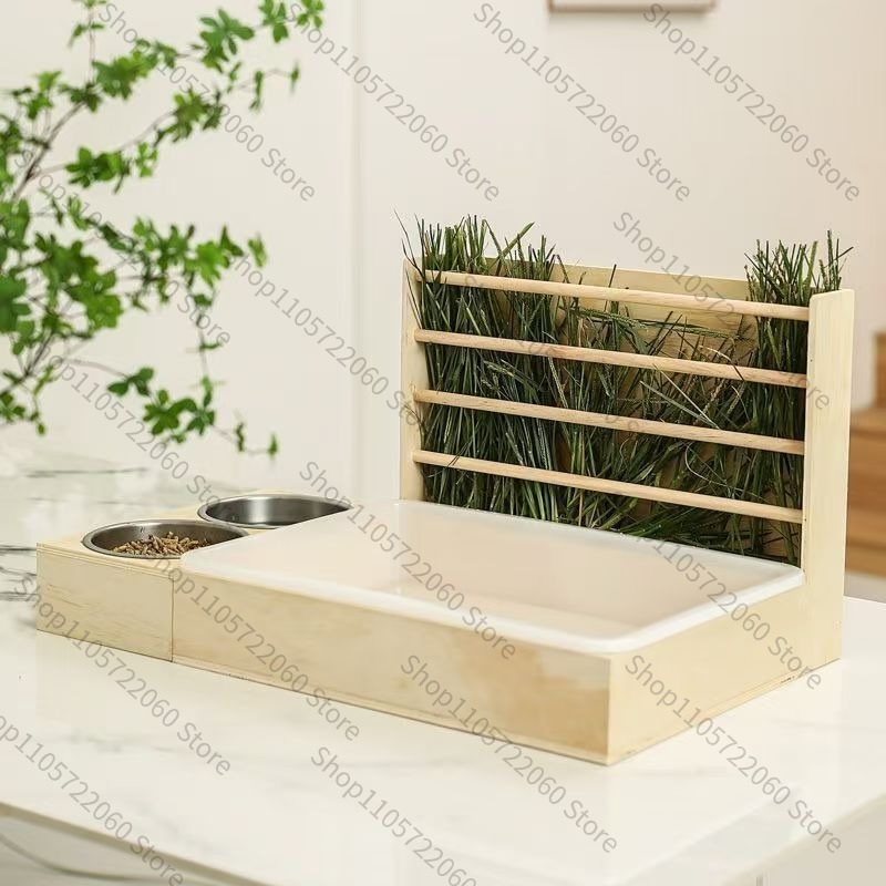 Tempat Pakan Kelinci dari Kayu - Pet Feeders ulasan dan harga