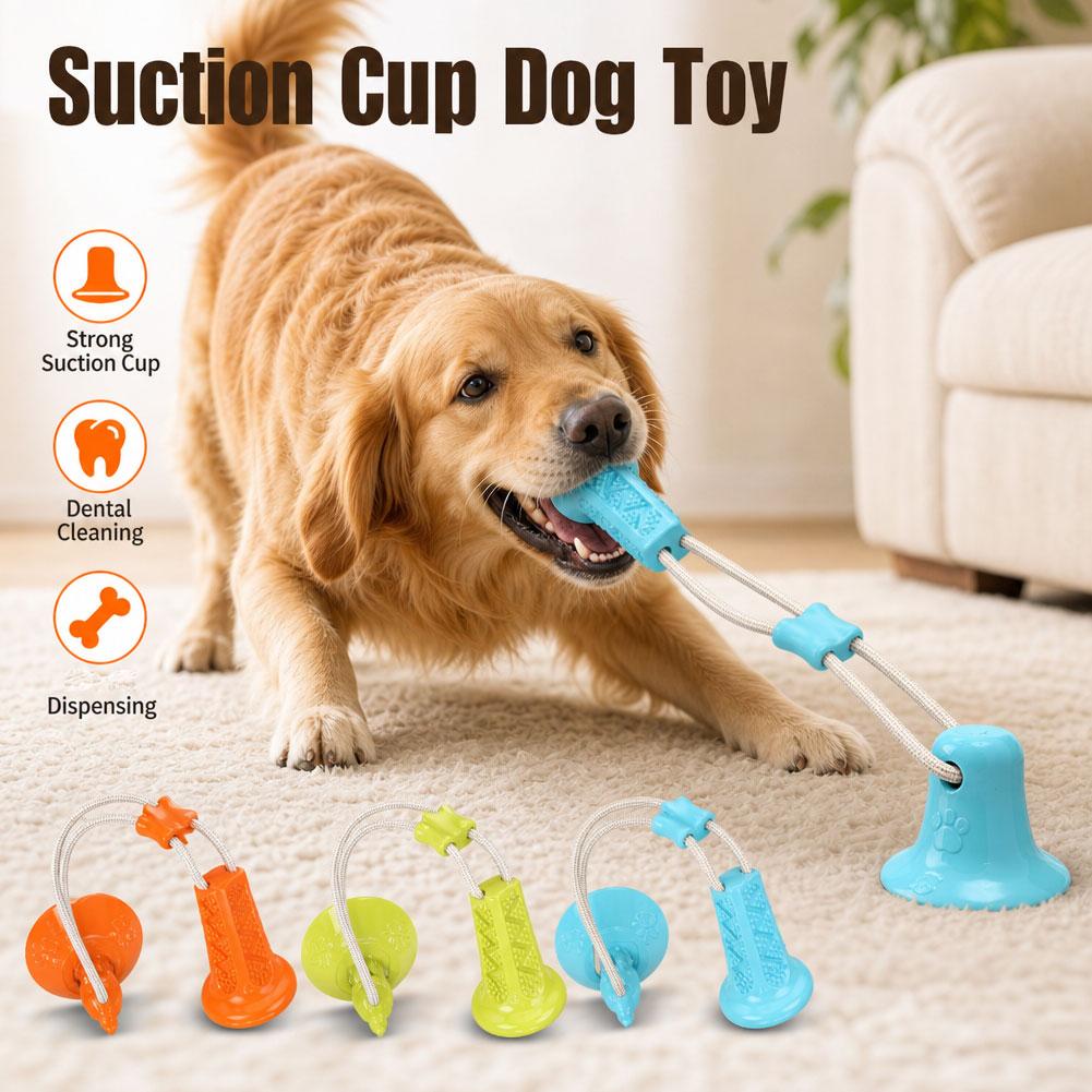 Mainan Kunyah Anjing dengan Su - Suction Cup Dog Tug Toy ulasan dan harga