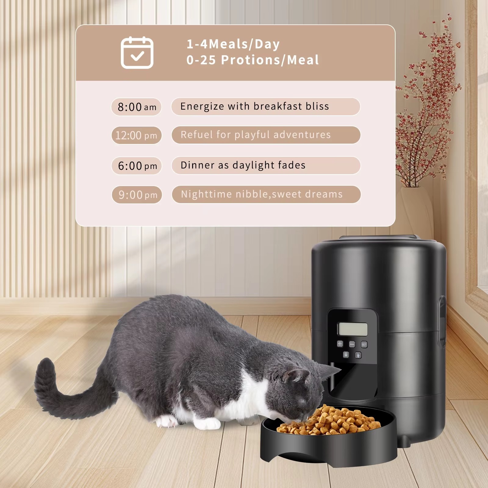 Pengontrol Makanan Hewan Pelih - Pet Feeders ulasan dan harga
