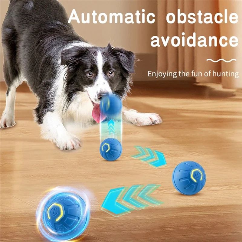AT84-2PCS Bola Anjing Pintar E - Automatic Moving Dog Ball ulasan dan harga