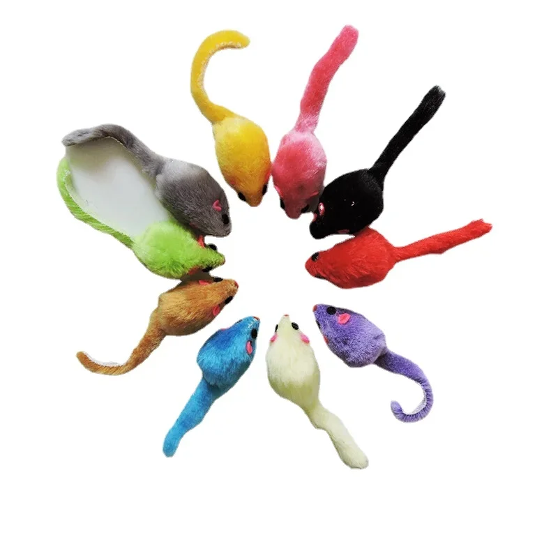 8Pcs Mainan Kucing Bulu Halus  - Catnip Interactive Plush Mouse ulasan dan harga