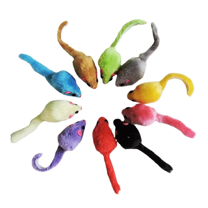 8Pcs Mainan Kucing Bulu Halus  - Catnip Interactive Plush Mouse ulasan dan harga