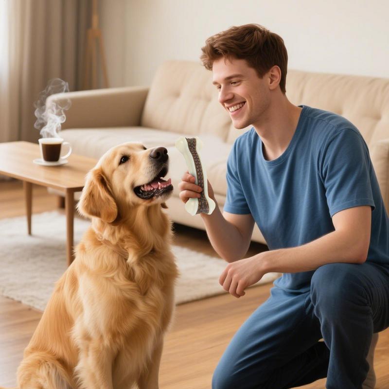 Mainan Tulang Anjing Pembersih - Teeth Cleaning Dog Chew Bone ulasan dan harga