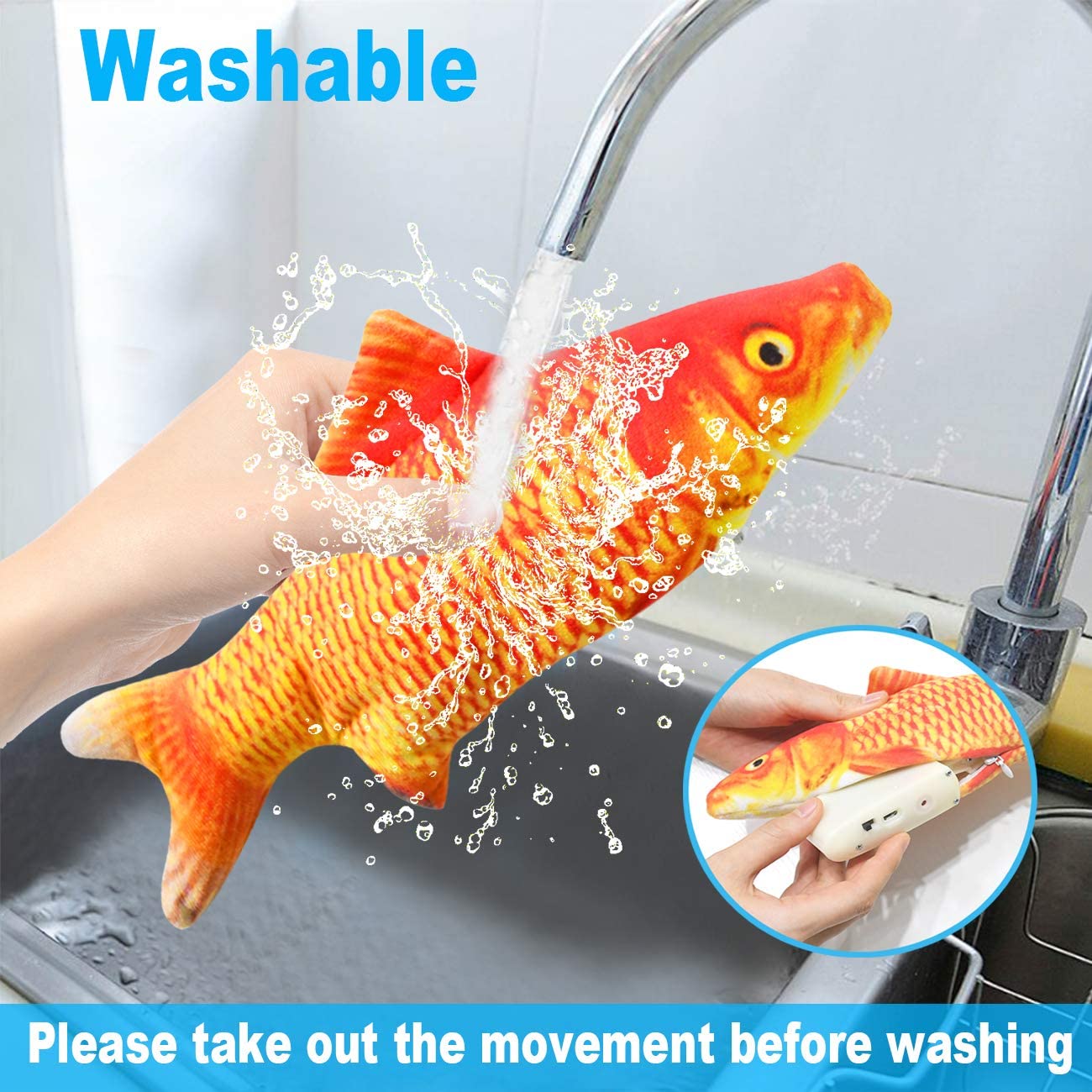 Mainan Kucing Bentuk Ikan, Pen - Electric Floppy Fish Dog Toy ulasan dan harga