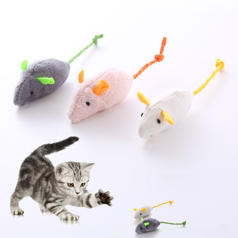 2 Buah Mainan Latihan Kucing I - Catnip Interactive Plush Mouse ulasan dan harga
