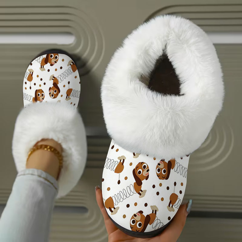 Sandal Rumah Wanita Motif Anji - Dog Toys ulasan dan harga