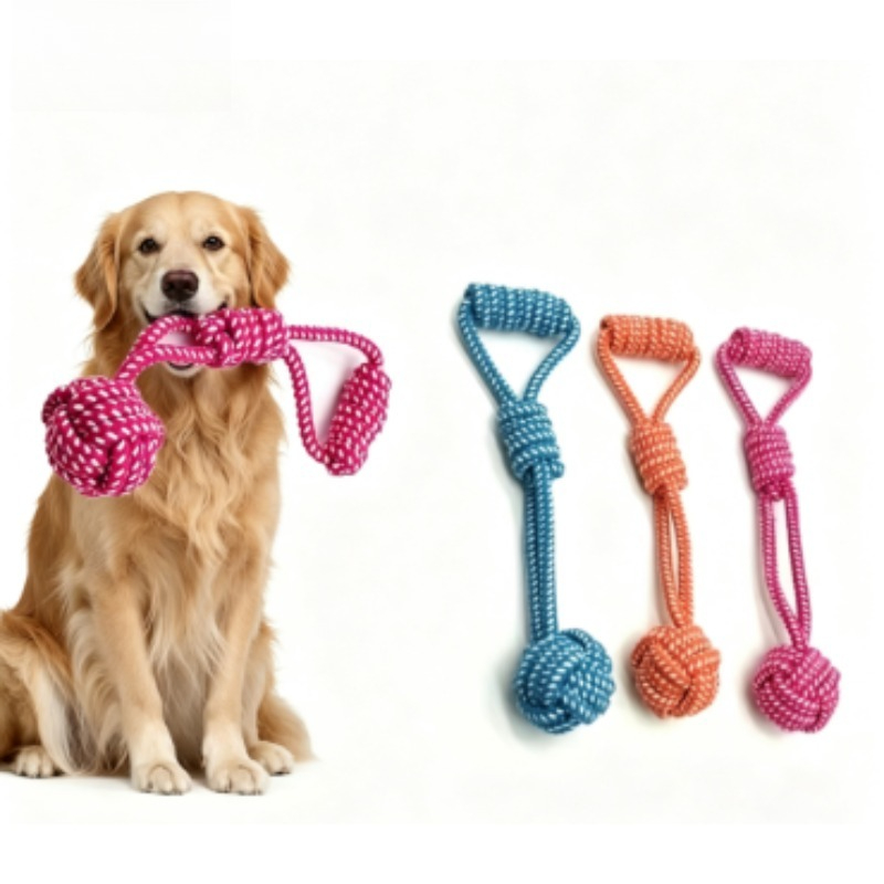 1PCS Mainan Tali Anjing dengan - Dog Rope Toy Aggressive Chewers ulasan dan harga