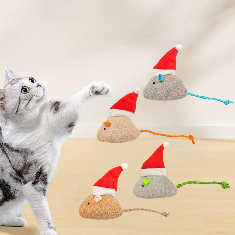 5 Buah Mainan Kunyah Dorong Ku - Catnip Interactive Plush Mouse ulasan dan harga