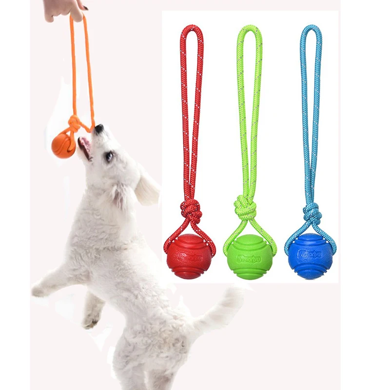 Bola pelatihan anjing di tali  - Suction Cup Dog Tug Toy ulasan dan harga
