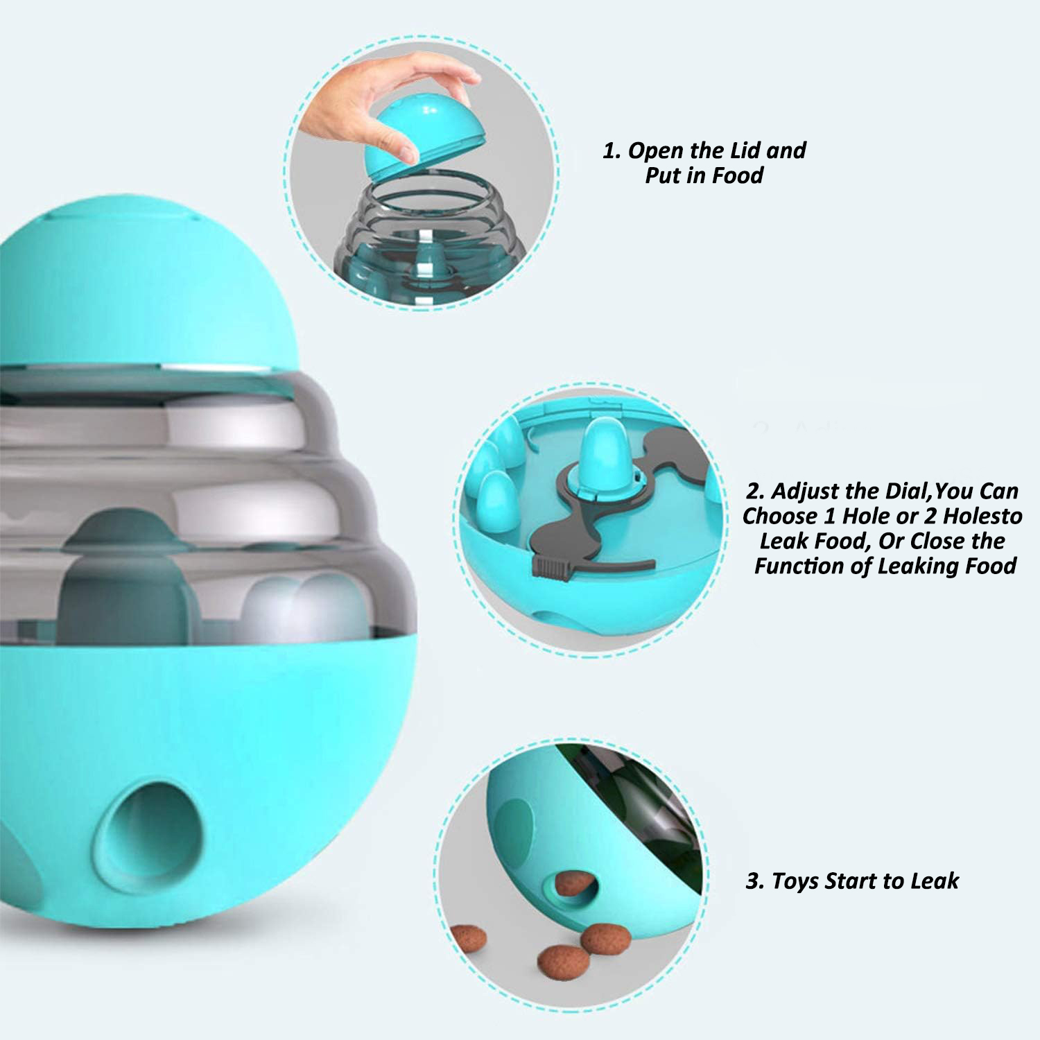 Mainan Dispenser Makanan Inter - Dog Puzzle Feeder Toy ulasan dan harga