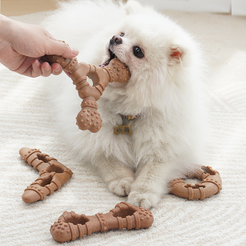 Mainan Gigit Anjing Bentuk Tul - Teeth Cleaning Dog Chew Bone ulasan dan harga