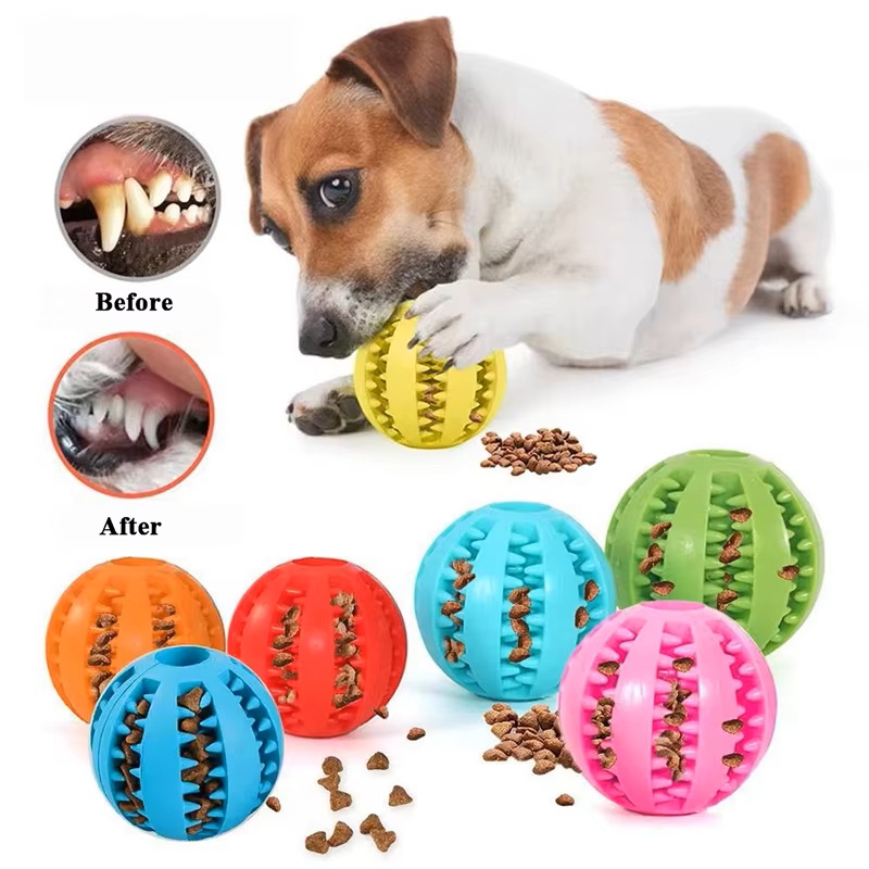 Bola Karet Silikon Interaktif, - Dog Puzzle Feeder Toy ulasan dan harga