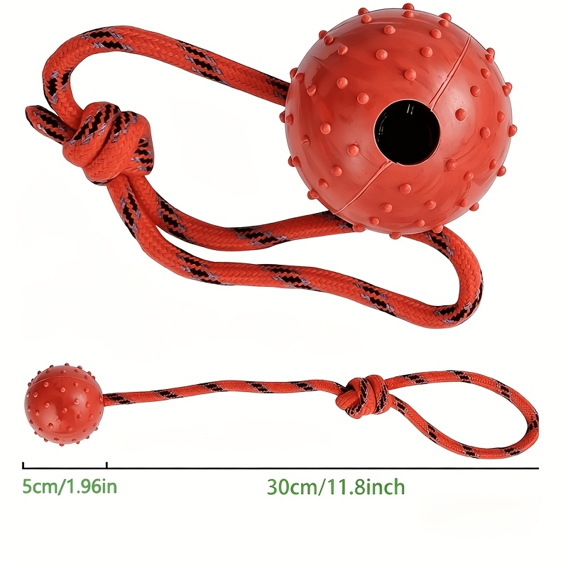 2-Pak Bola Anjing Karet Tahan  - Dog Rope Toy Aggressive Chewers ulasan dan harga