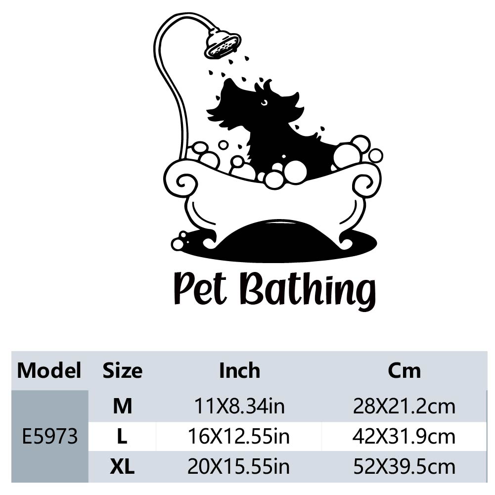1 Buah Stiker Teks Kustom Pera - Pet Grooming ulasan dan harga