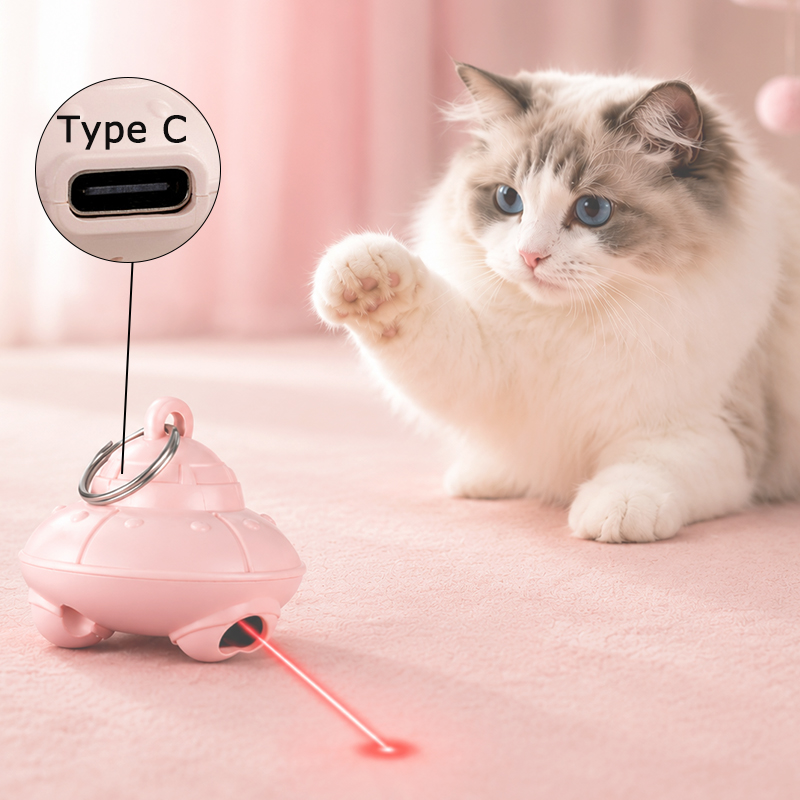 Mainan Laser Kucing Elektrik d - Laser Pointer Cat Toy Automatic ulasan dan harga