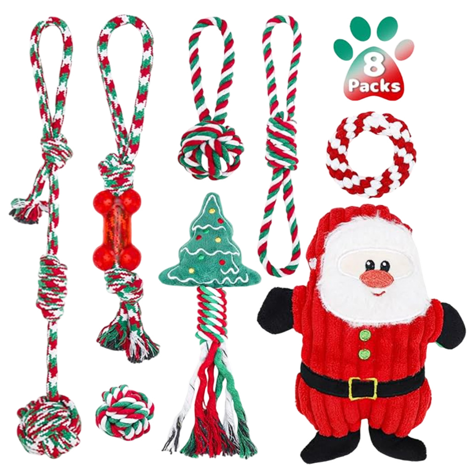 Set Mainan Tali Kunyah Anjing, - Dog Rope Toy Aggressive Chewers ulasan dan harga